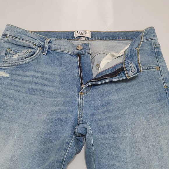 Agolde Isabel Slim Boyfriend Distressed Jeans - Picture 6 of 12